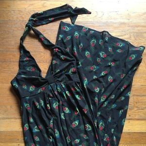 Flowy beautiful peacock Forever 21 dress